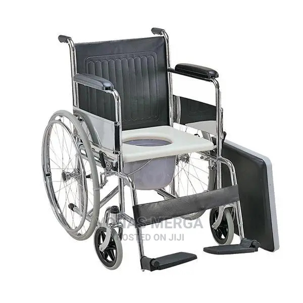 Toilet Commod Wheelchair Foldable,Adjustable, Light Weight