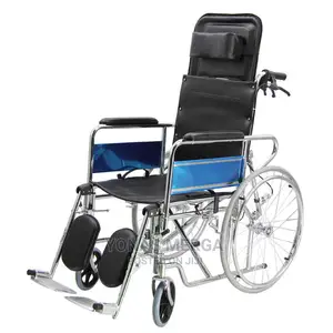 Reclining Bed Type Commode Wheelchair