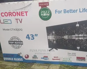 CORONET 43 Inchi Double Glass Smart 2024 Tv