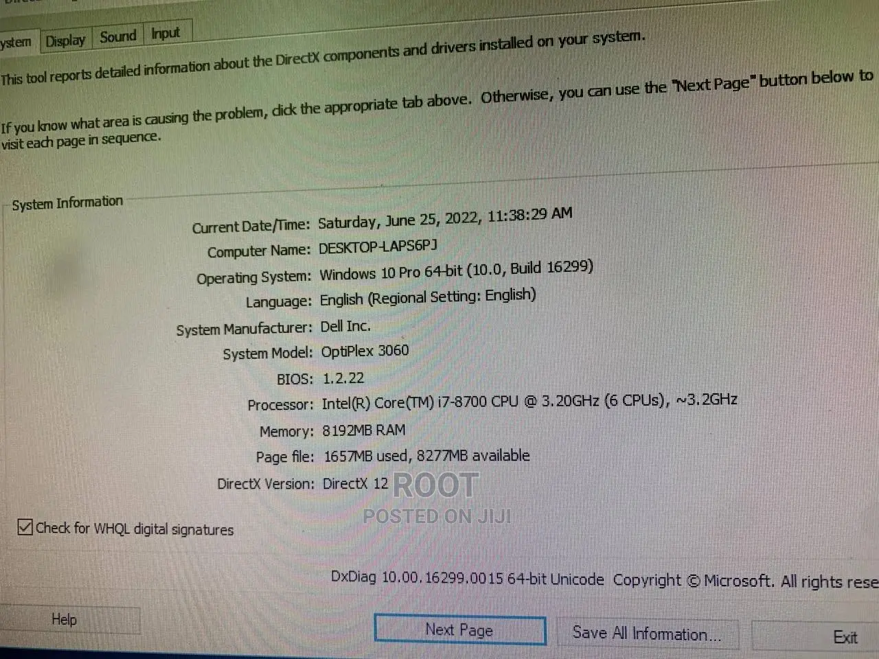 Desktop Computer Dell OptiPlex 3050 4GB Intel Core I3 SSHD (Hybrid) 1T