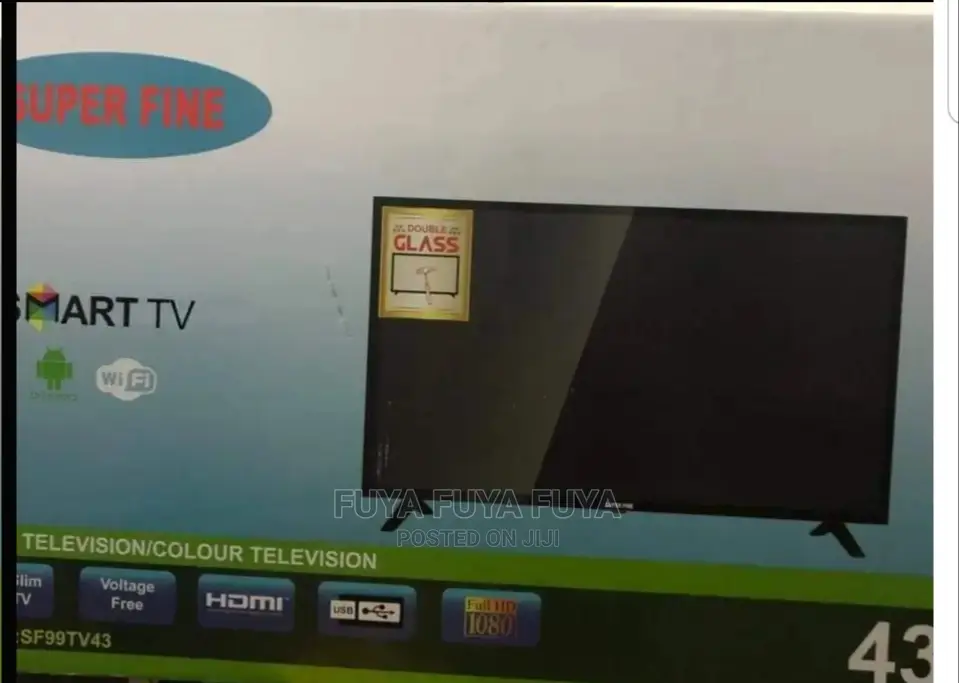 SUPER FINE 43 Inchi Double Glass Smart 2024 Tv