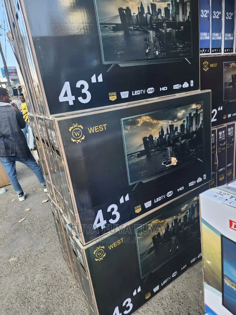 WEST 43 Inchi Double Glass Smart 2024 Tv