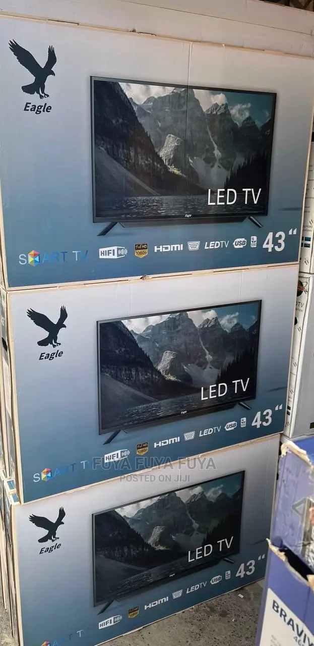 Eagle 43 Inchi Double Glass Smart 2024 Tv