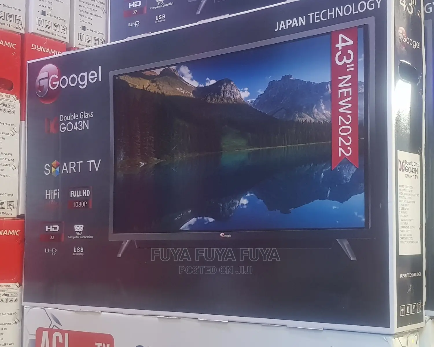 Googel 43 Inchi Double Glass Smart 2024 Tv