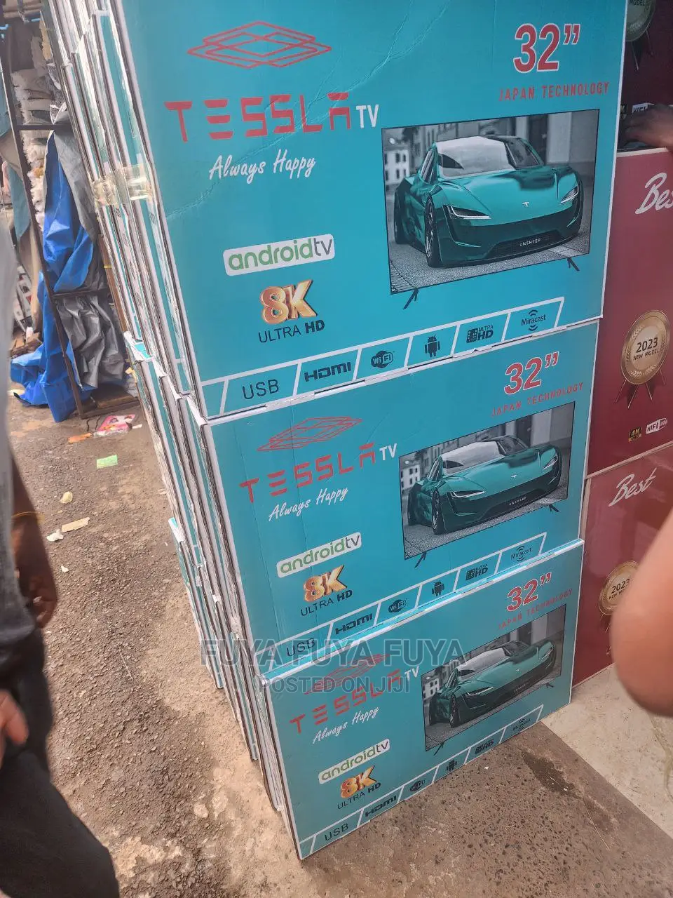 TESSLA 32 Inchi Double Glass Smart 2023 Tv