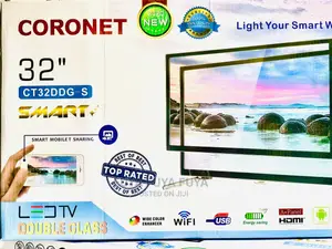 CORONET 32 Inchi Double Glass Smart 2024 Tv