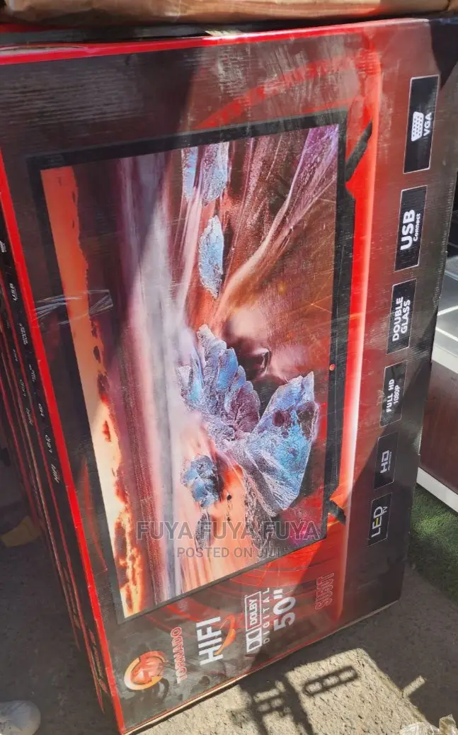 TORNADO 50 Inchi Double Glass Smart 2024 Tv