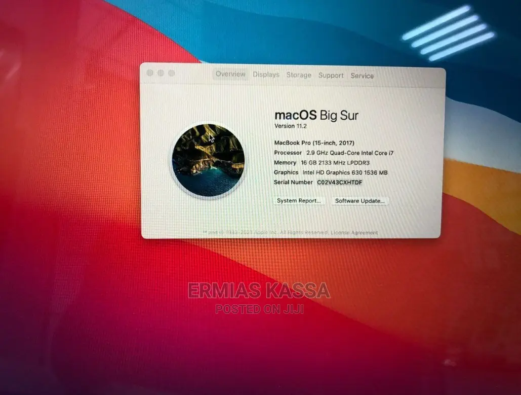 New Laptop Apple MacBook Pro 2017 8GB Intel Core I7 SSD 512GB