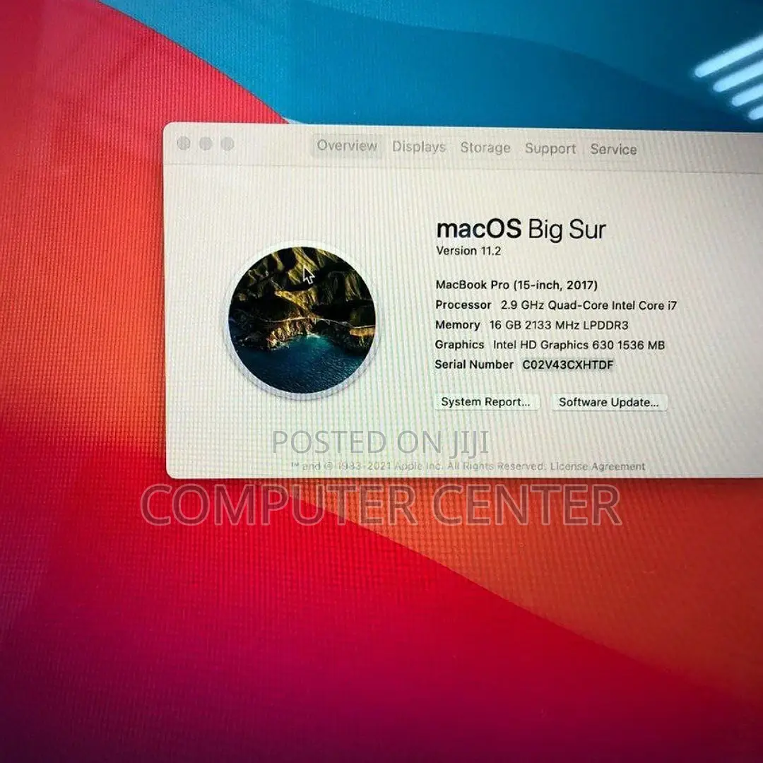 New Laptop Apple MacBook Pro 2017 16GB Intel Core I7 SSD 512GB