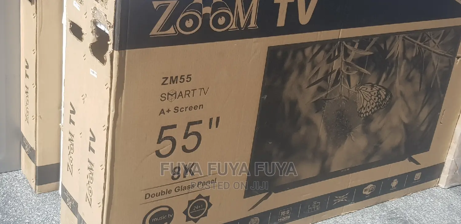 ZOOM 55 Inchi Double Glass Smart 2024 Tv