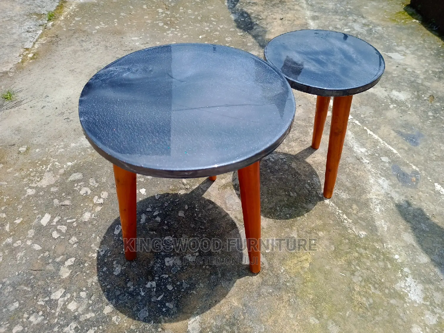 Epoxy Top Coffee Table 3pis