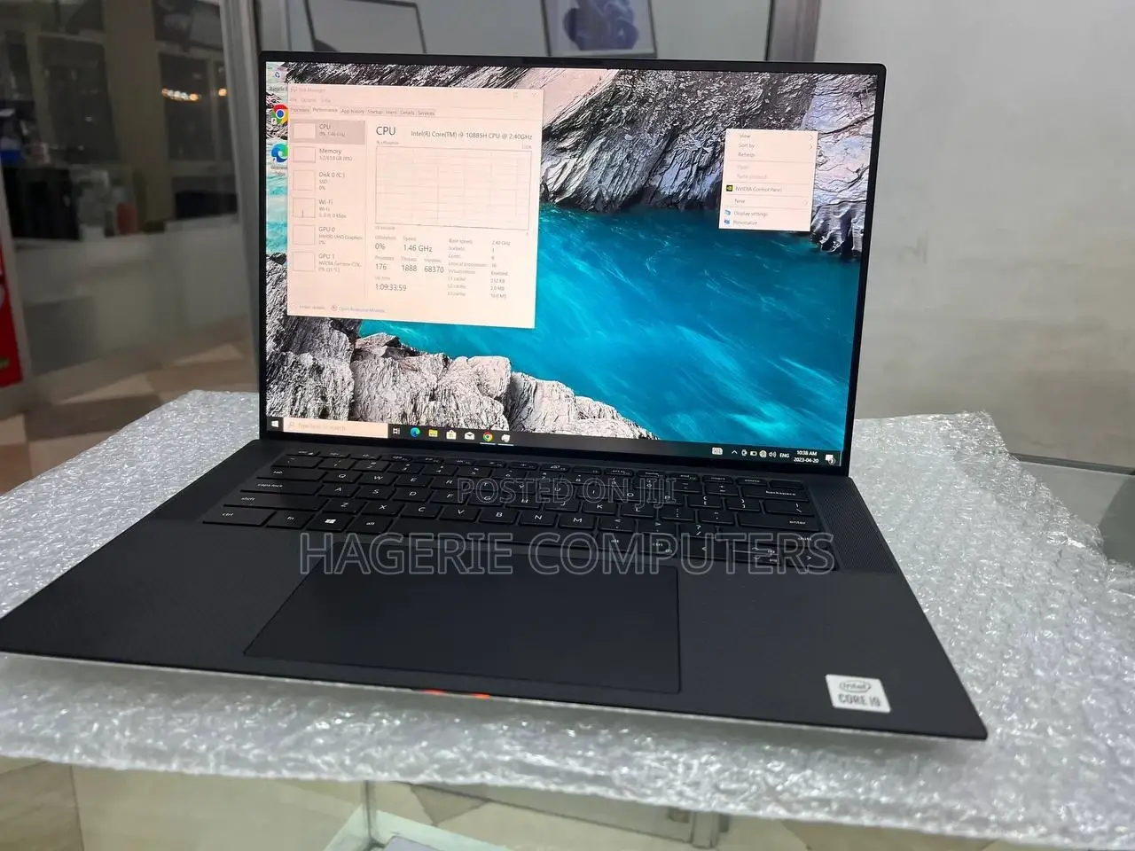 New Laptop Dell XPS 15 32GB Intel Core I9 SSD 512GB