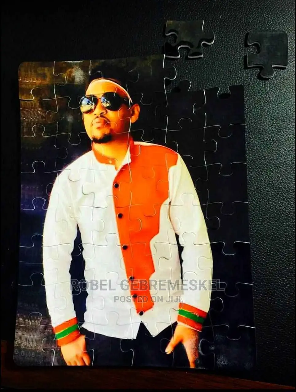 Puzzle Gift #እውነተኛ ማስታወሺያ ፎቶ በእንጨት እና በቆዳ