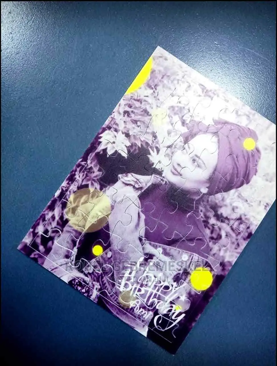 Puzzle Gifts #እውነተኛ ማስታወሺያ ፎቶ በእንጨት እና በቆዳ ላይ