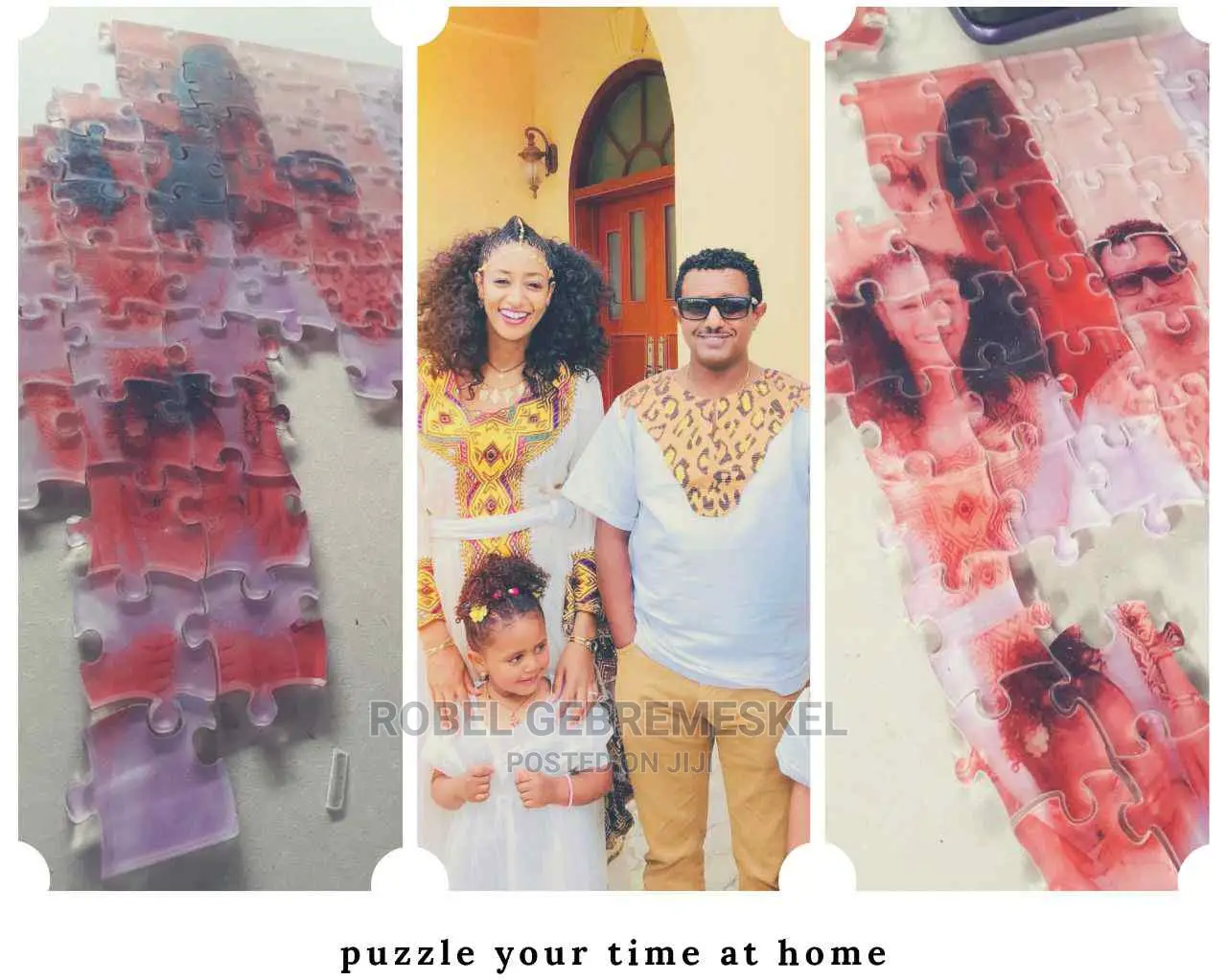 Puzzle Gifts #እውነተኛ ማስታወሺያ ፎቶ በእንጨት እና በቆዳ ላይ