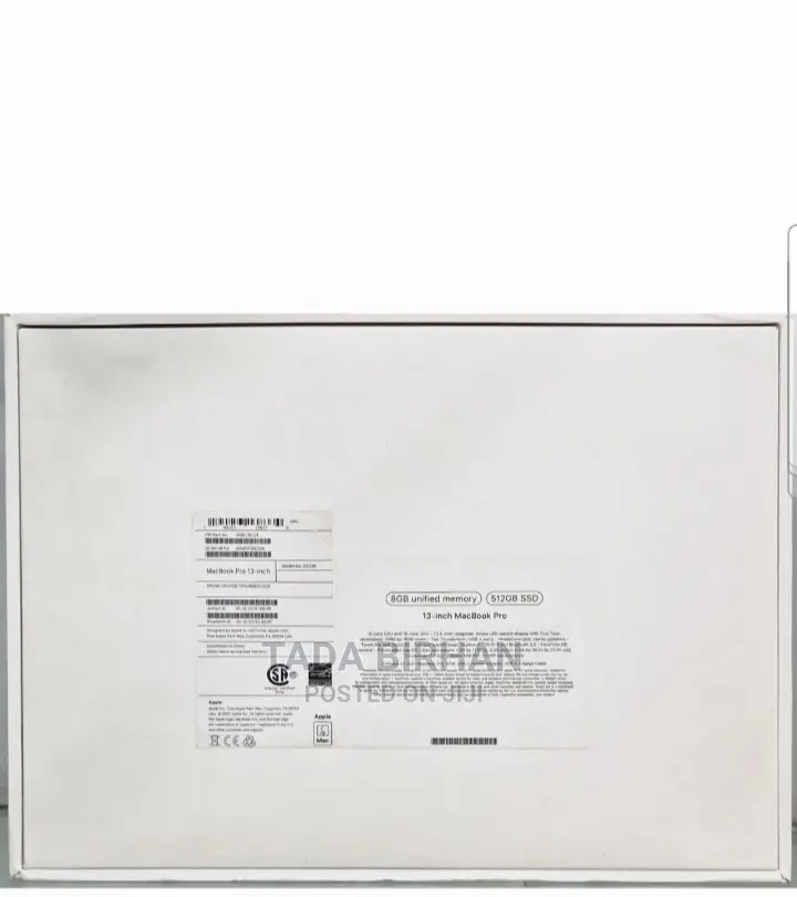 New Laptop Apple MacBook Pro 2022 M2 8GB Intel Core I7 SSD 512GB