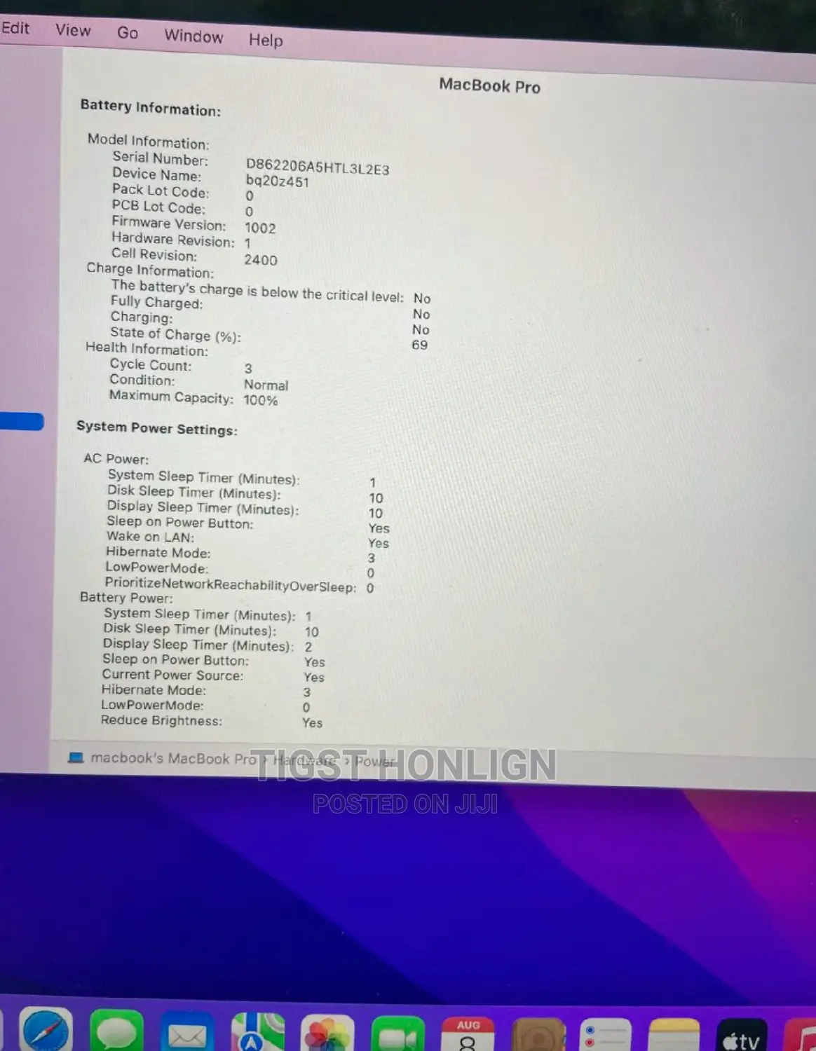 New Laptop Apple MacBook Pro M1 8GB Apple M1 Pro SSD 256GB