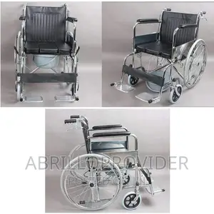 Photo - Folding Commode Bath Chair Wheelchair