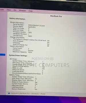 New Laptop Apple MacBook Pro 8GB Apple M1 Pro SSD 256GB