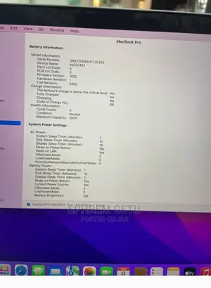 New Laptop Apple MacBook Pro 2020 M1 8GB Apple M1 Pro SSD 256GB