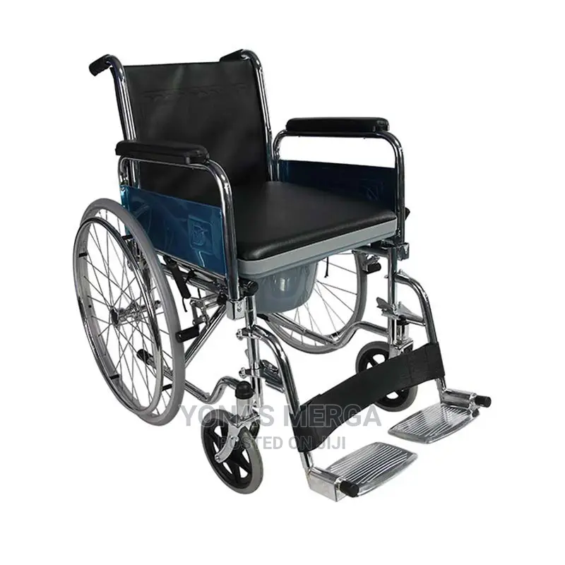 Wheelchair With Toilet Seat Folding