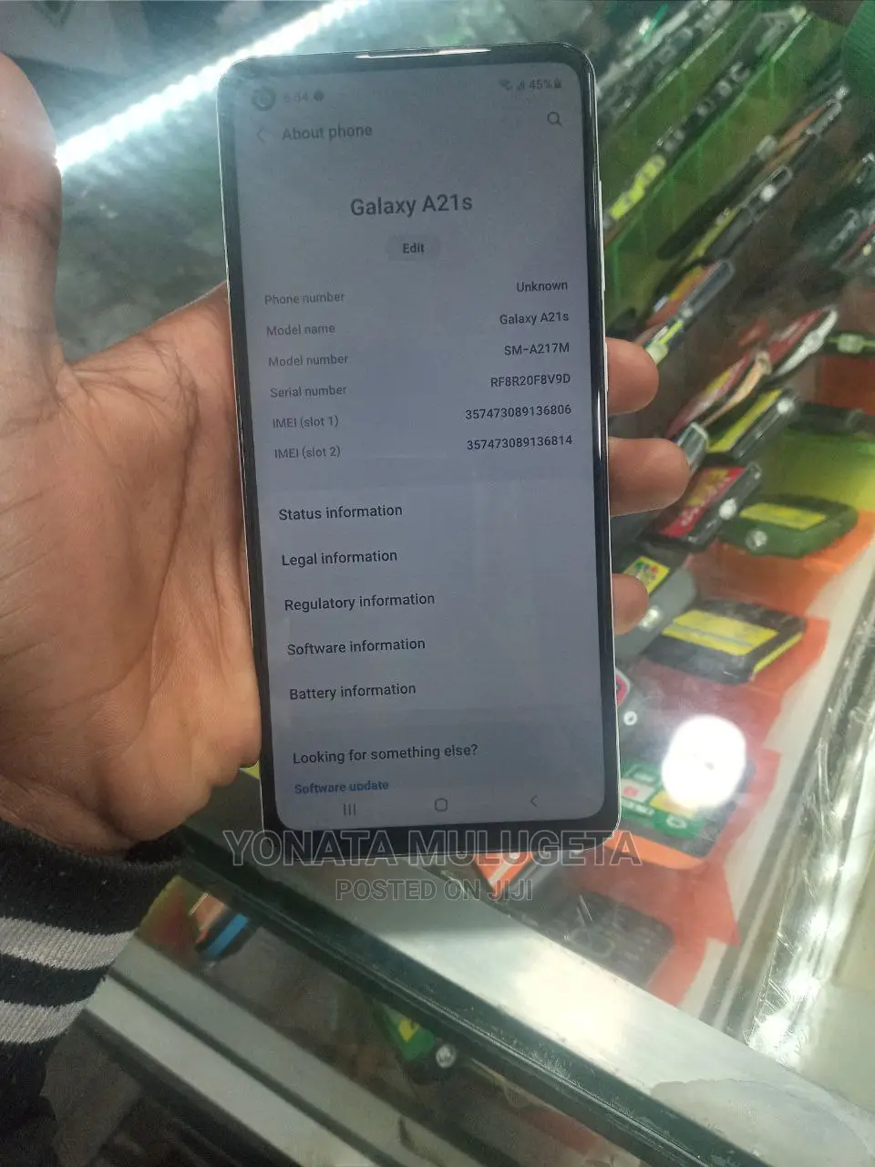 Samsung Galaxy A21s 64 GB White