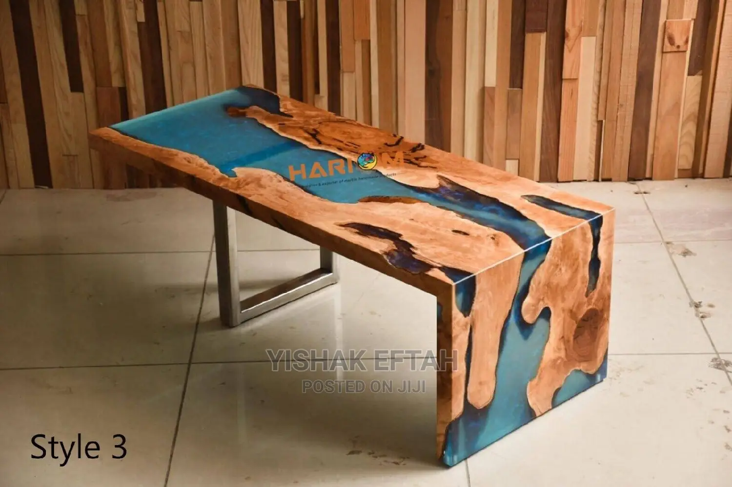 Epoxy Resin River Table and Workstation Desk
