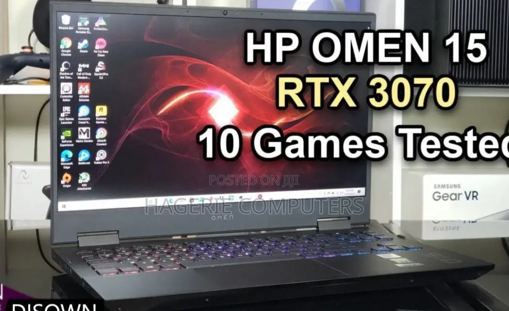 New Laptop HP Omen 15 16GB AMD Ryzen 7 SSD 1T