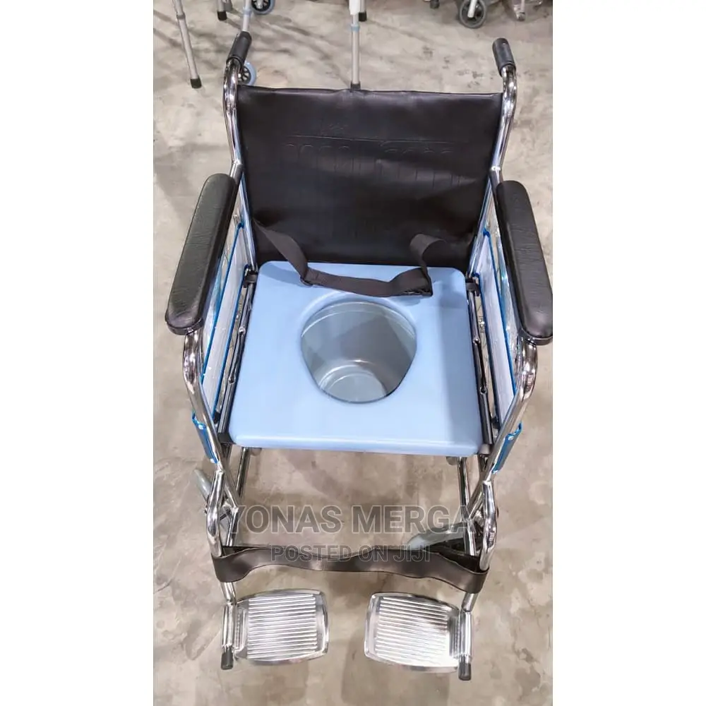 Meditive Commode Wheelchair With Detachable Armrest