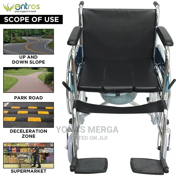 Commode Wheelchair, Type of Wheelchairs: Manual