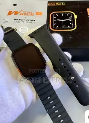 Ultra Smart Watch With Airpods (Black Color)