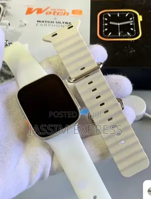 Ultra Smart Watch With Airpods (Black Color)