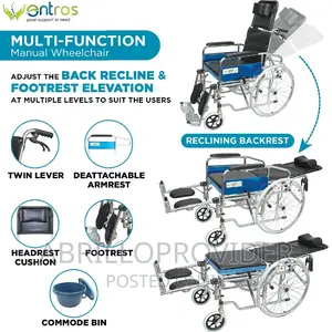 Multi-Functional Almunium Wheelchair