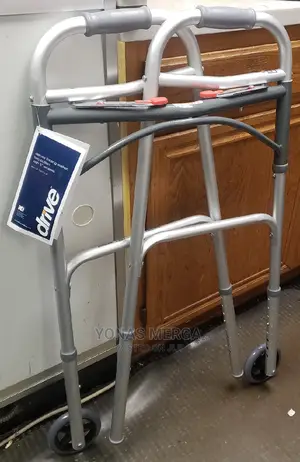 Deluxe Two Button Folding Walker