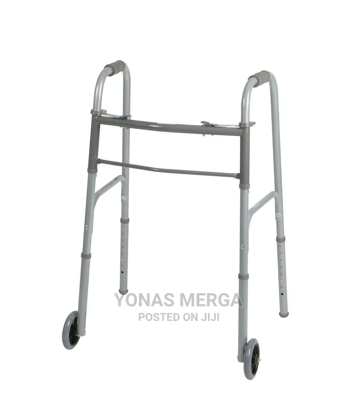 Height Adjustable Folding Walker With Wheels, Lightweight
