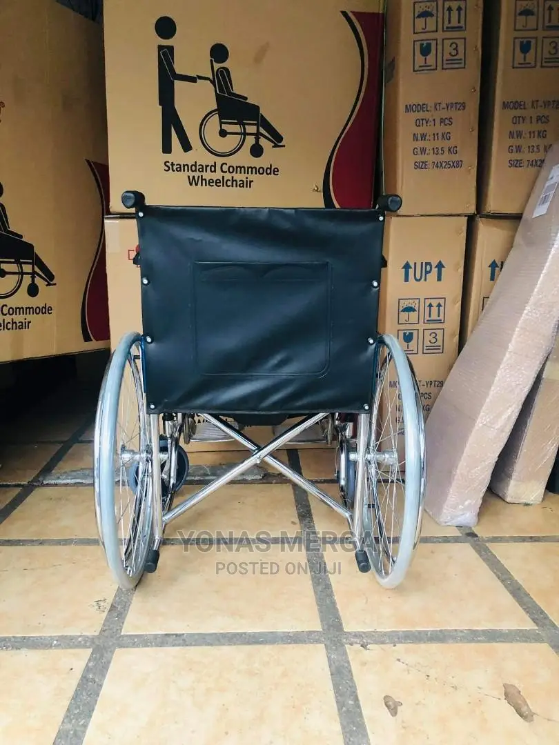 Toilet Commode Folding Wheelchair Patient Wheel Chair