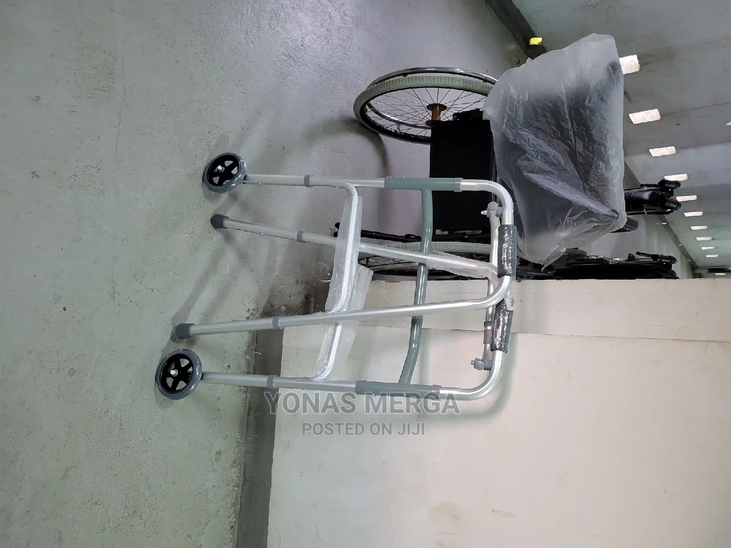 Folding Aluminium Walker With Wheels