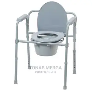 Photo - Bedside Commode Toilet Chair (Folding)