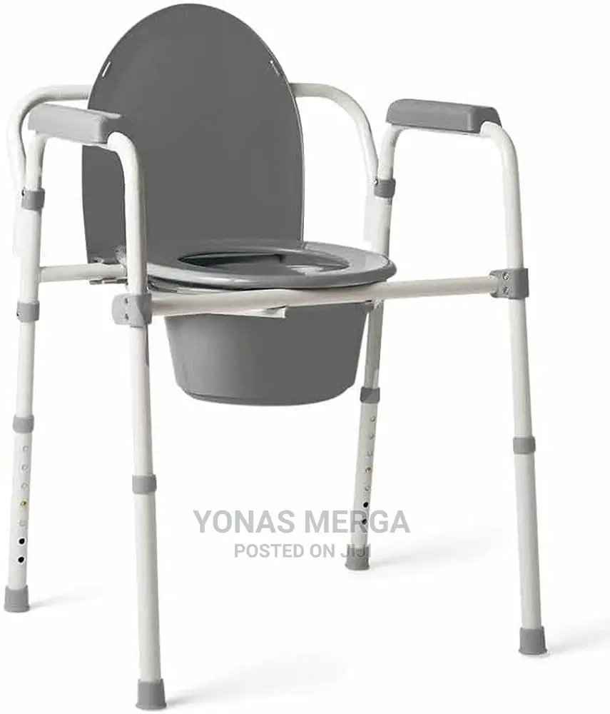 HEALTHLINE Commode for Seniors - Folding Commode Chair