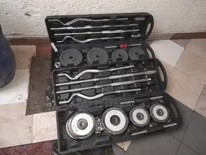 55kg Adjutable Dumbbell Set and Barbells