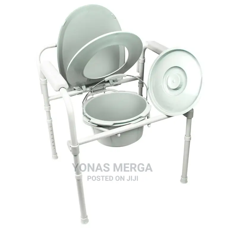 Toilet Chair, Portable Extra Wide Seat With Bucket