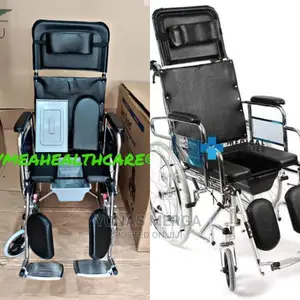 Photo - Inmed Reclining High Back Wheelchair W/ Commode