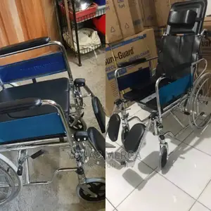Photo - Reclining Wheelchair With Commode Toilet Adult Wheelchair