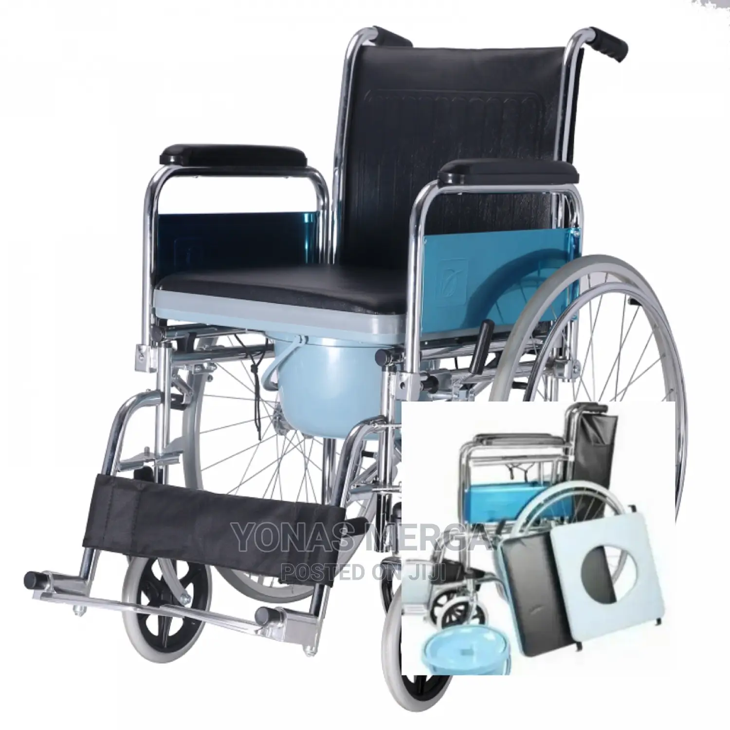 Commode Wheel Chair Easy to Move From Place to Place.