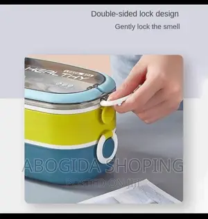 Two Layers Lunch Box With Cutlery