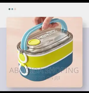 Two Layers Lunch Box With Cutlery