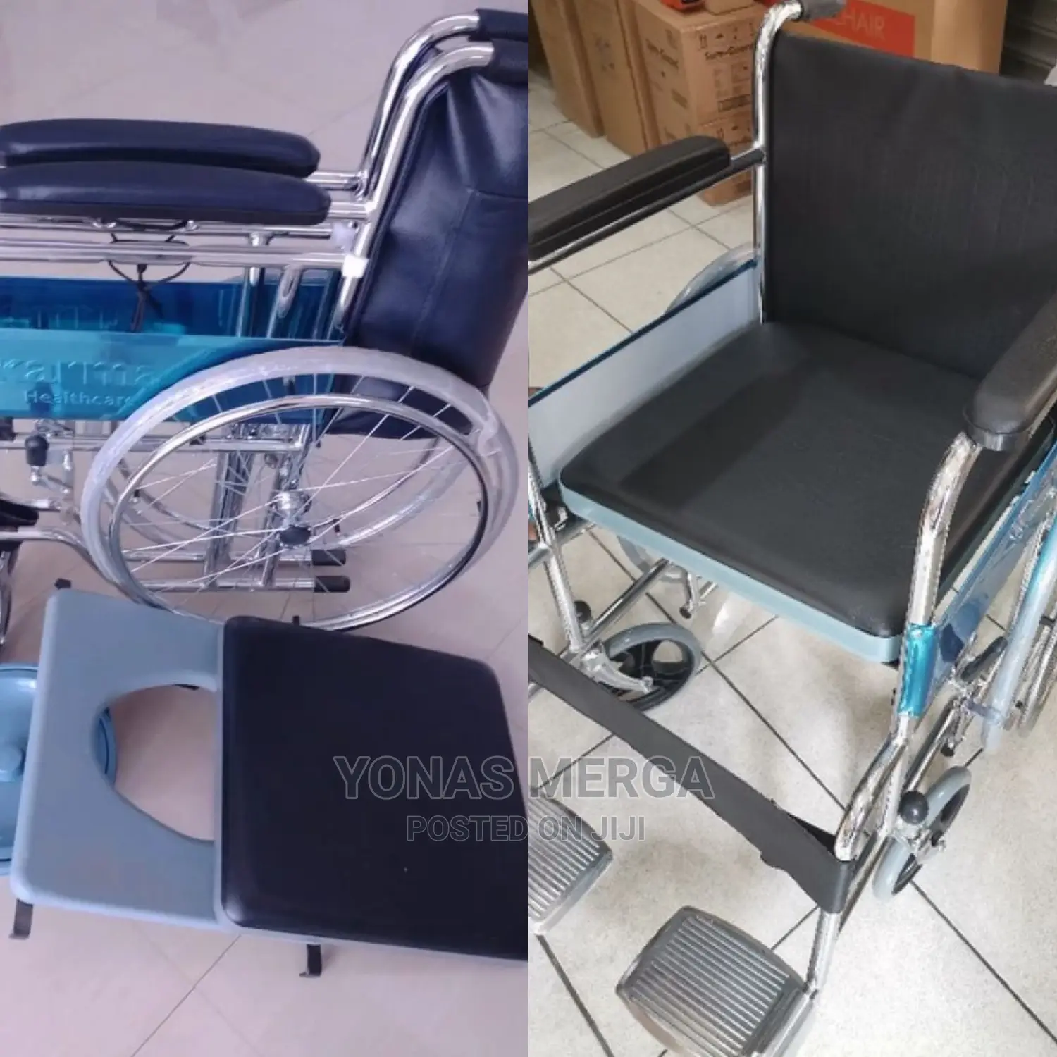 Commode Wheel Chair Easy to Move From Place to Place.