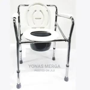Commode Chair Steel Frame With Removable Plastic Seat Cover