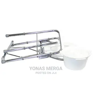 Fully Foldable Commode Chair Commode Is Height-Adjustable