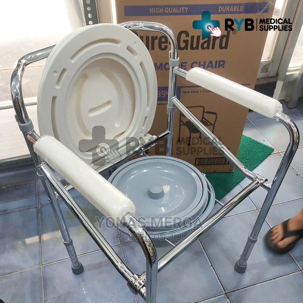 White and Silver Y-Care KW 894 Aluminium Commode Chair